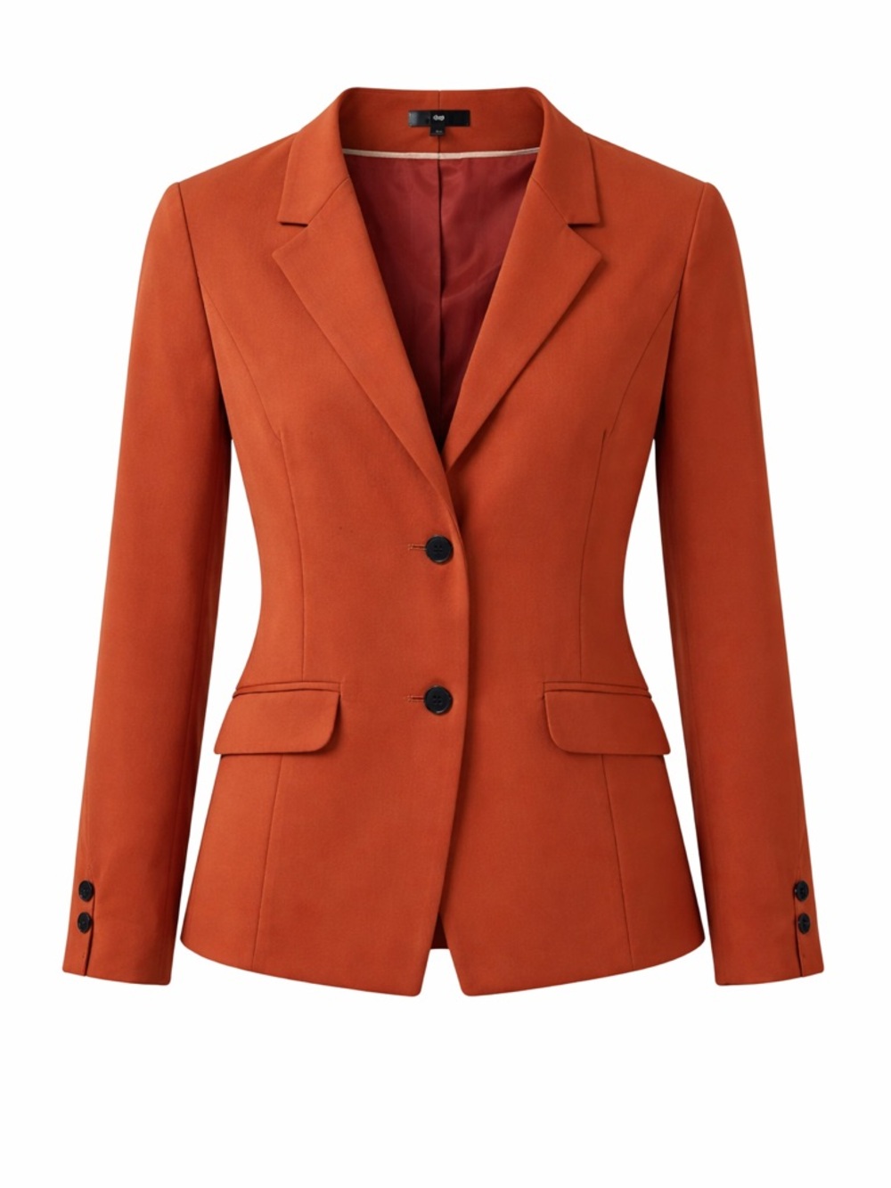 GAP Women's Rust Orange Single-Breasted Blazer